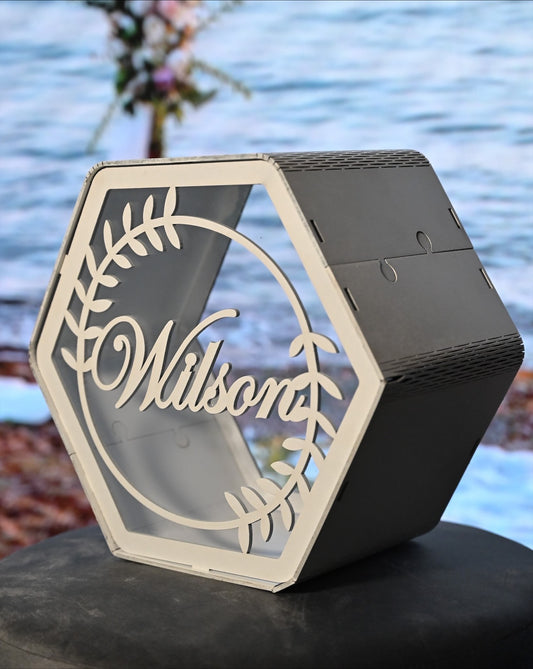 Personalized Wedding Wooden Box for Cards