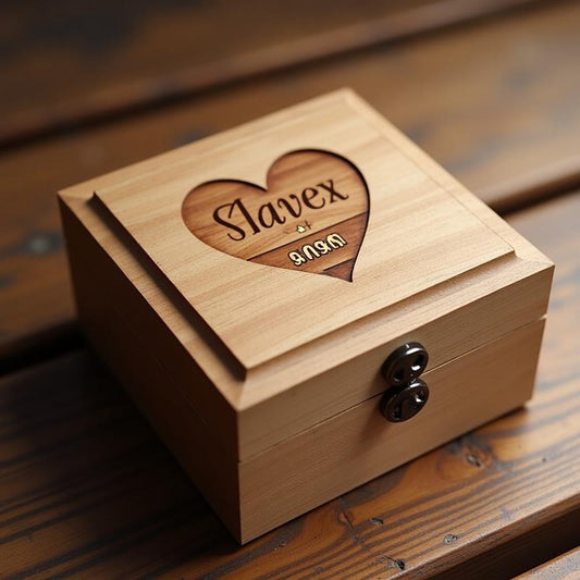 "Forever Yours" Personalized Wedding Ring Box