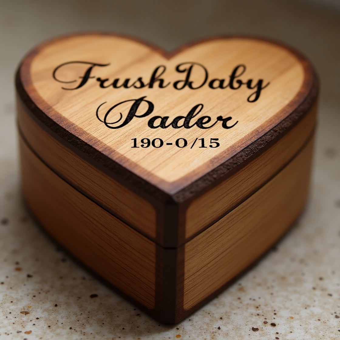 "Forever Yours" Personalized Wedding Ring Box