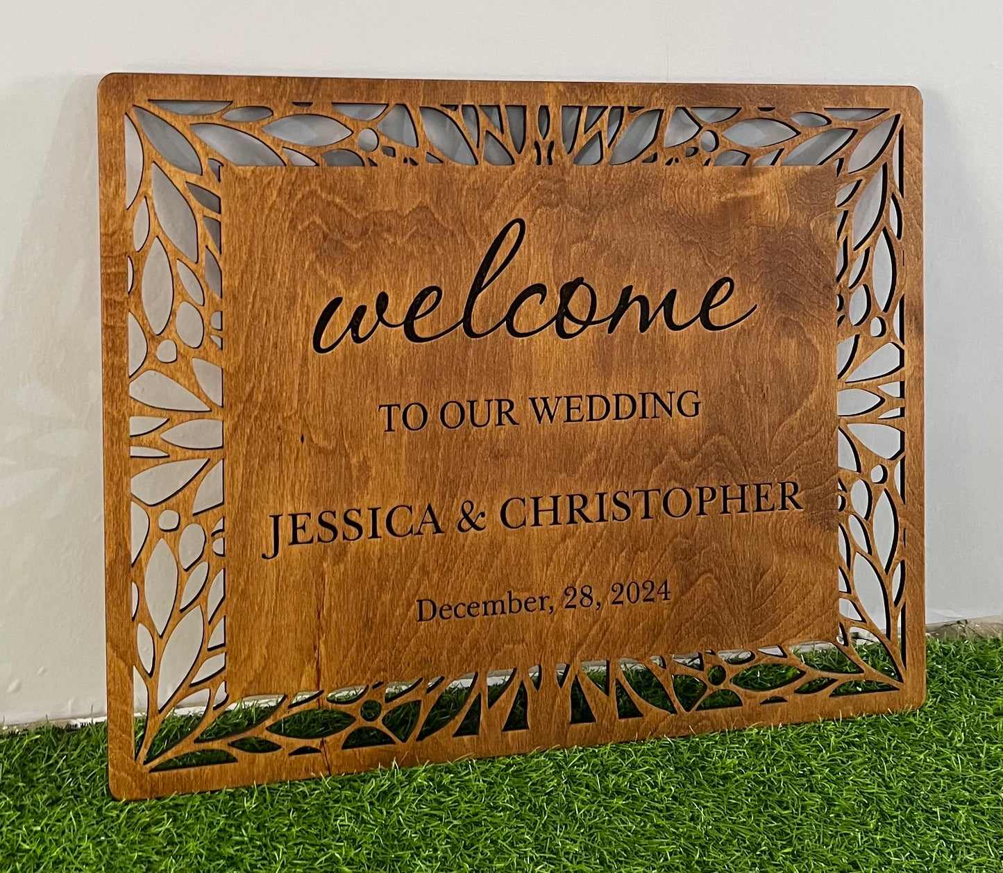 Custom Wedding Welcome Board – Wooden Sign