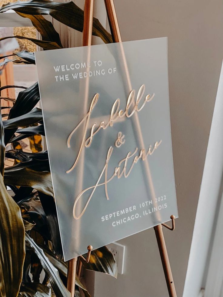 Custom Acrylic Wedding Sign