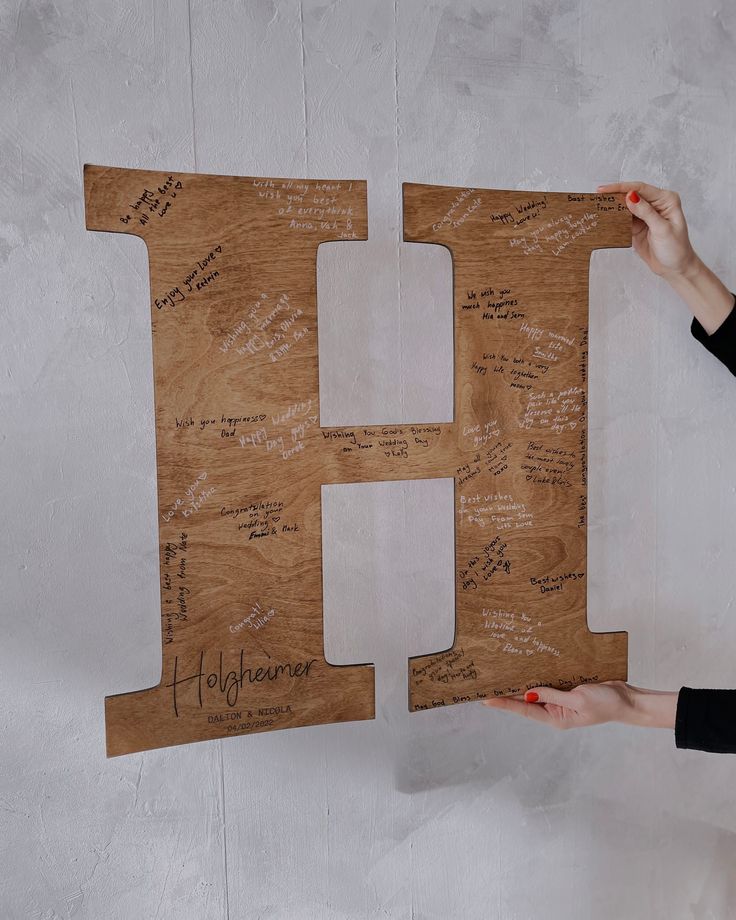 Custom Letter Form Personalized Guestbook Alternative