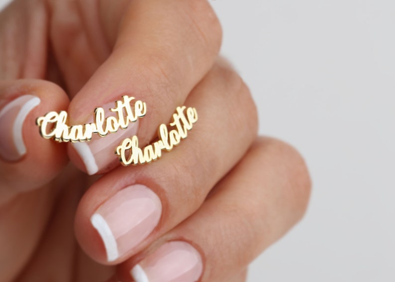 Personalized Silver Name Earrings