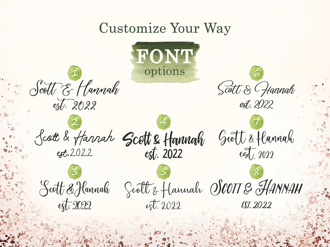 Custom Letter Form Personalized Guestbook Alternative