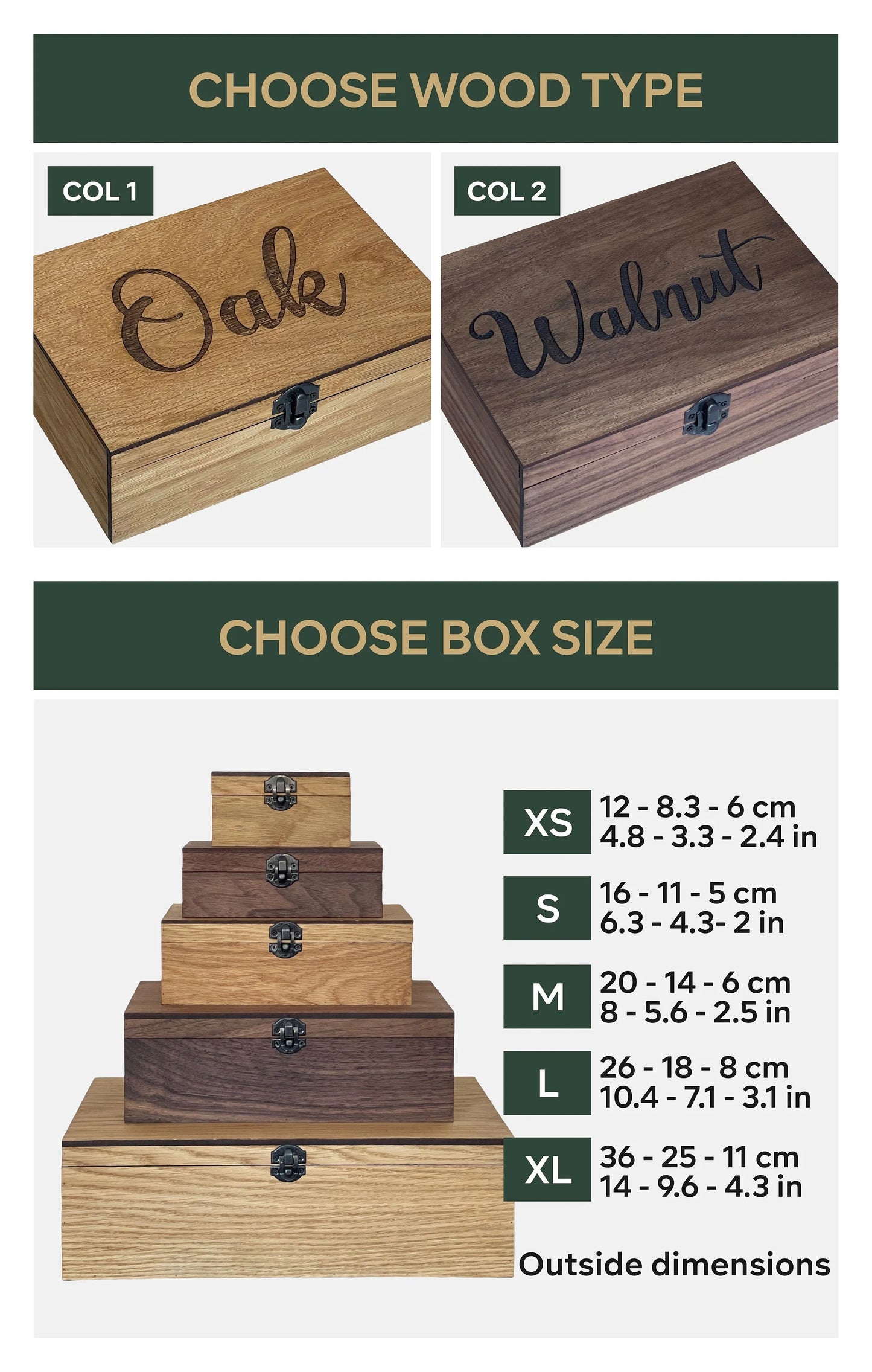 Custom Memory Keepsake Box