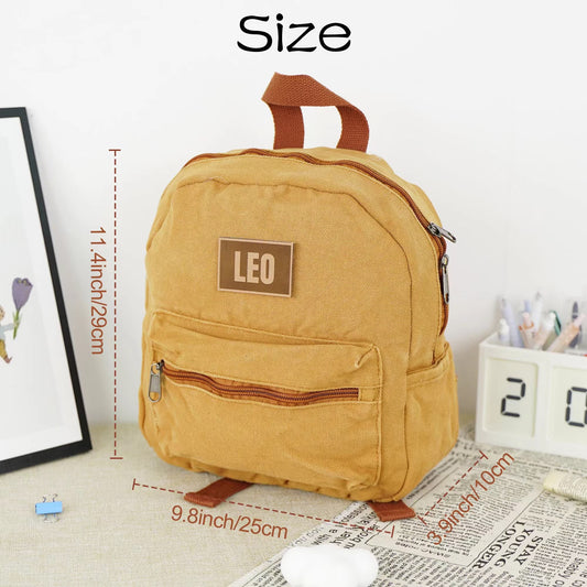 Personalized Kids Canvas Backpack