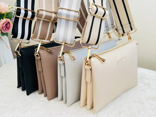 Personalized Leather Crossbody Bag