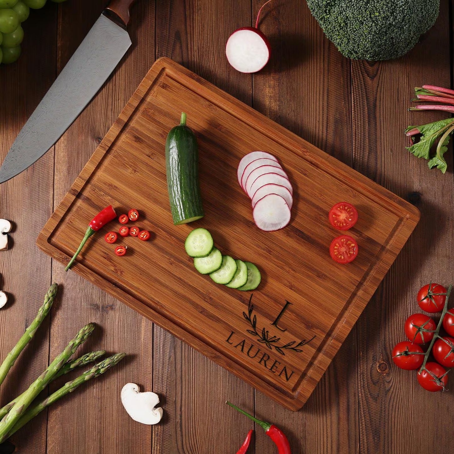 Personalized Monogrammed Cutting Board