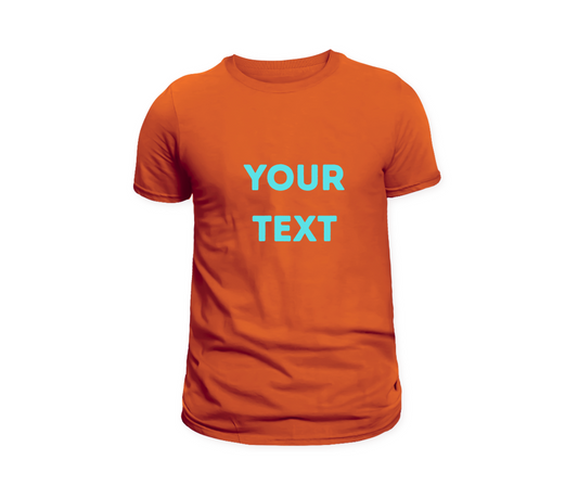 Custom Round Neck Printed T-Shirt