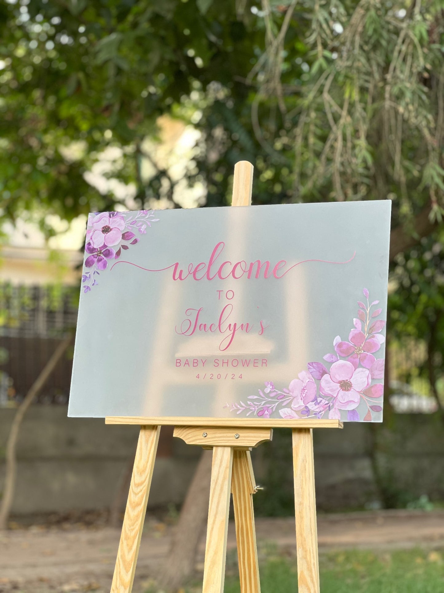 Wedding Welcome Acrylic Signs