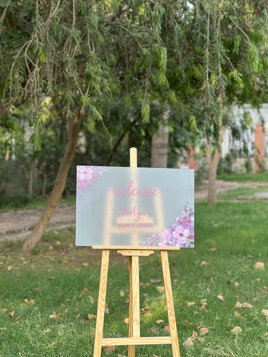 Wedding Welcome Acrylic Signs