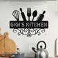 Custom Metal Kitchen Sign