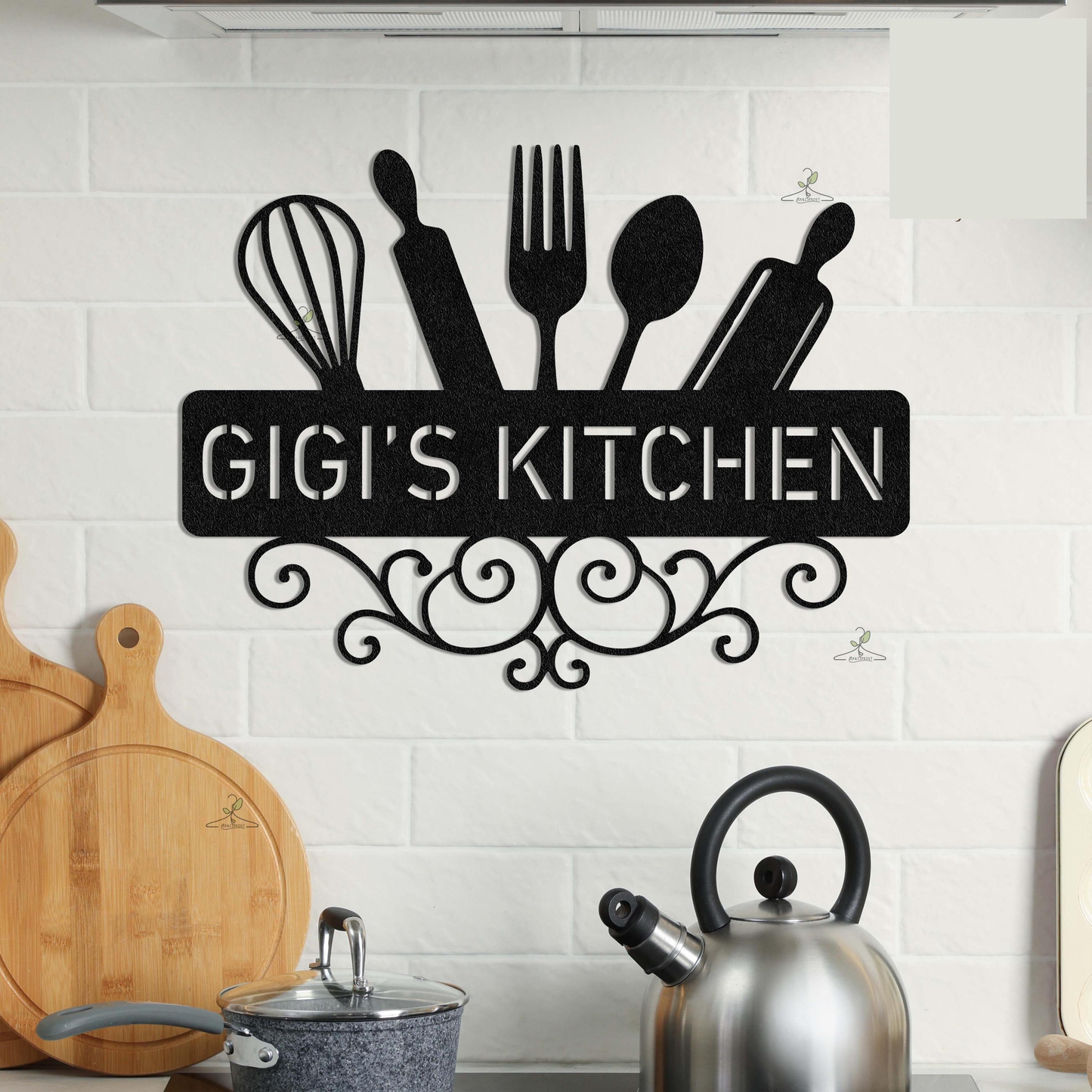 Custom Metal Kitchen Sign