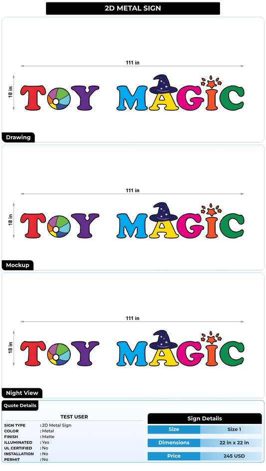 CUSTOM MOCKUP SIGN FOR Test User