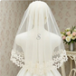 Personalized Wedding Veils with Embroidered Initials