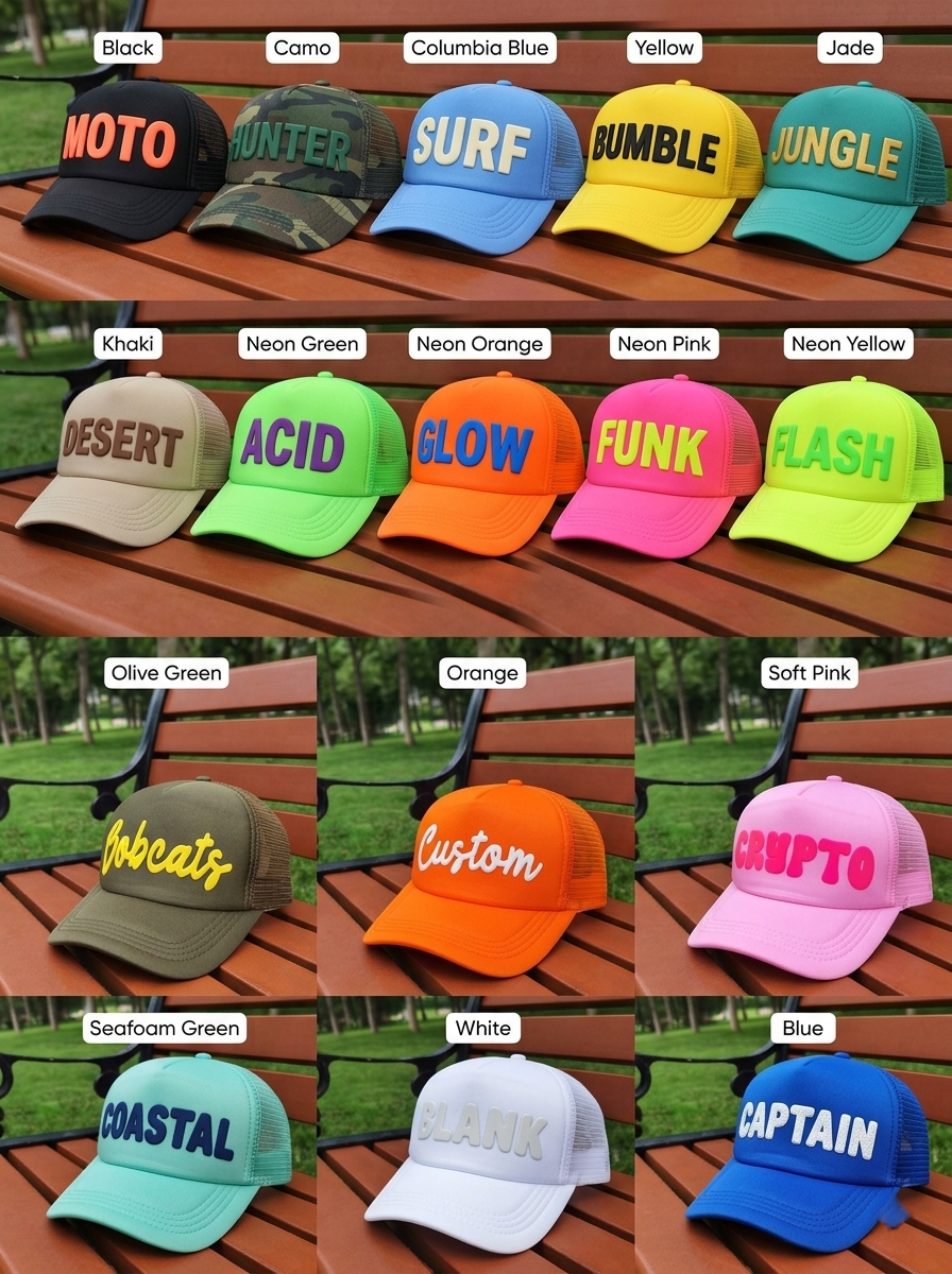 Custom Puff Print Trucker Hat