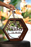 Personalized Wedding Wooden Box for Cards