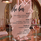 Custom Acrylic Bar Menu sign