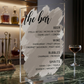 Custom Acrylic Bar Menu sign