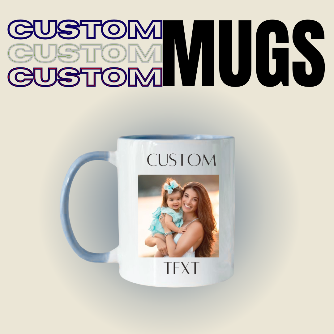 Custom Ceramic Mug With Your Text, Photo or Design
