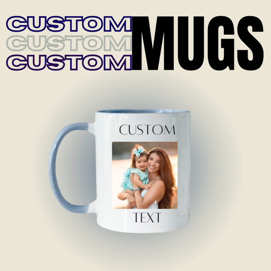 Custom Ceramic Mug With Your Text, Photo or Design