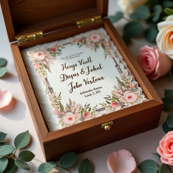 Custom Wooden Invitation Box