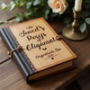 The Vow Keeper "Personalized Wooden Vows Book"