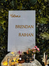 Modern Acrylic Wedding Welcome Boards