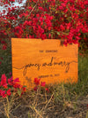 Handcrafted Wooden Signs to Greet Your Wedding Guests