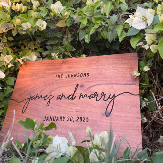 Make a Memorable First Impression with our ''Wooden Wedding Welcome Signs''