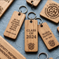 Custom Engraved Wooden Keychain