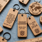 Custom Engraved Wooden Keychain