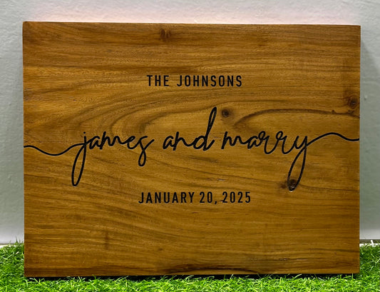 Handcrafted Wooden Welcome Sign – Personalized Text