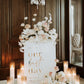 Custom Acrylic Wedding Sign
