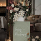 Custom Acrylic Wedding Sign