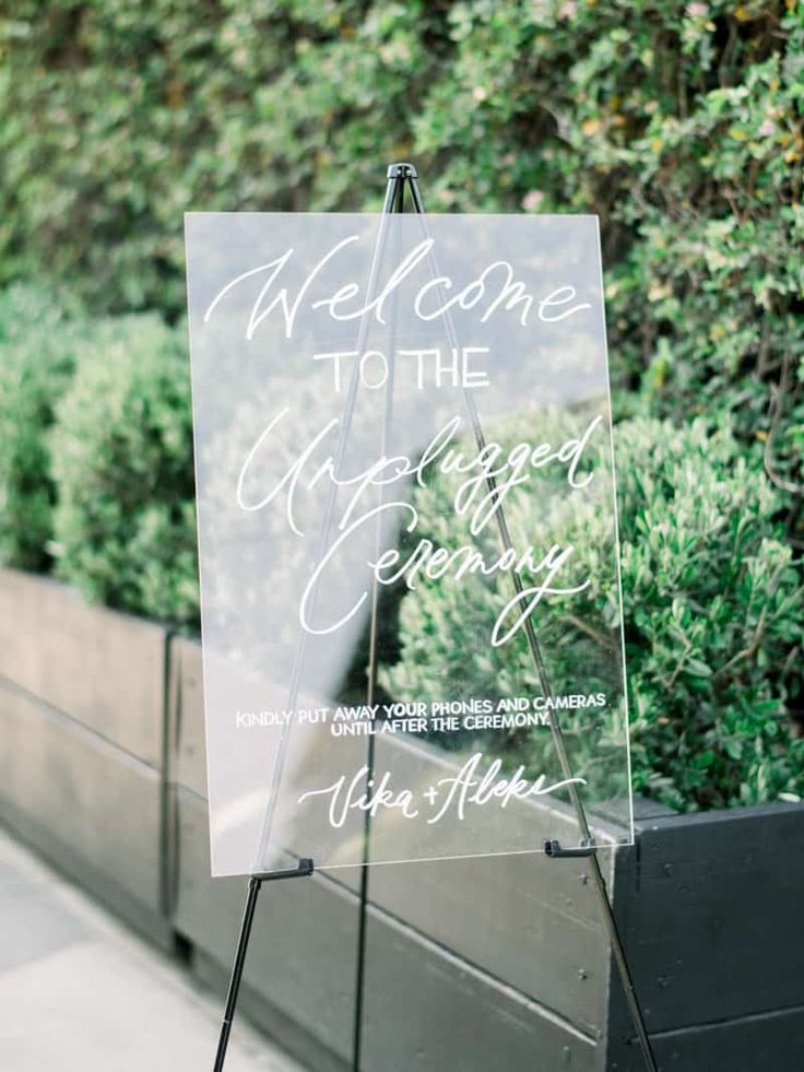 Custom Acrylic Wedding Sign