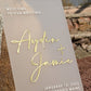 Custom Acrylic Wedding Sign