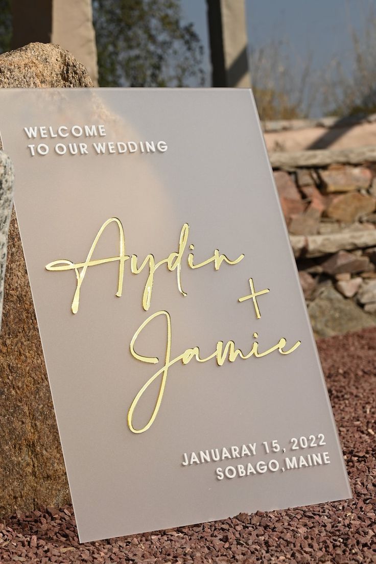 Custom Acrylic Wedding Sign