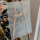 Custom Acrylic Wedding Sign