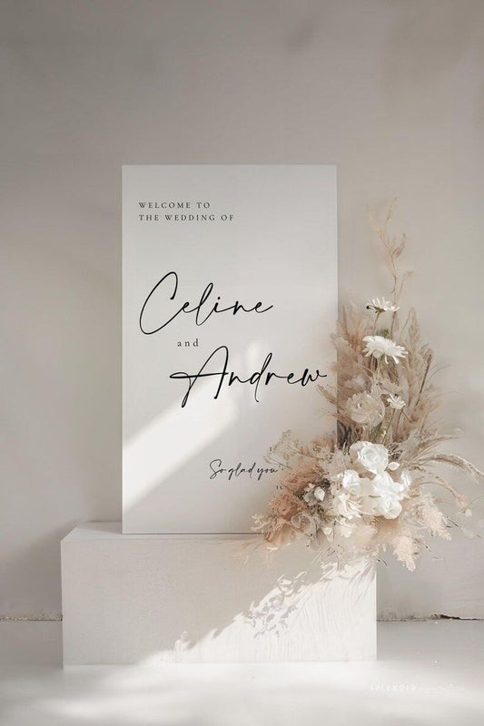 Custom Acrylic Wedding Sign