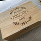 Personalized Engraved Wooden Keepsake Box