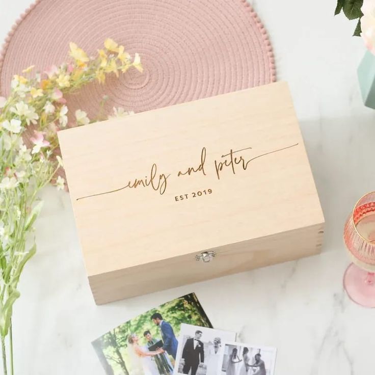 Personalized Engraved Wooden Keepsake Box