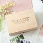 Personalized Engraved Wooden Keepsake Box
