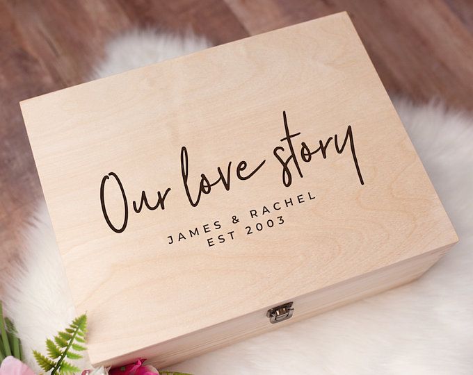 Personalized Engraved Wooden Keepsake Box