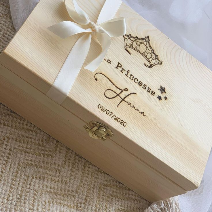Personalized Engraved Wooden Keepsake Box