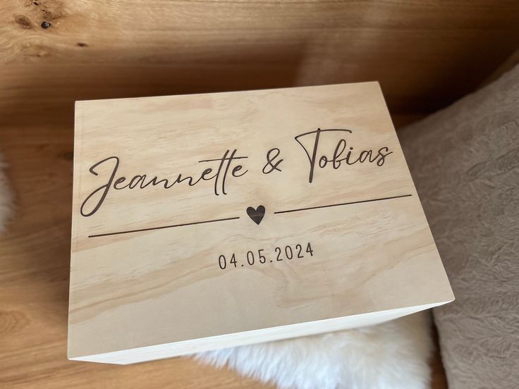 Personalized Engraved Wooden Keepsake Box