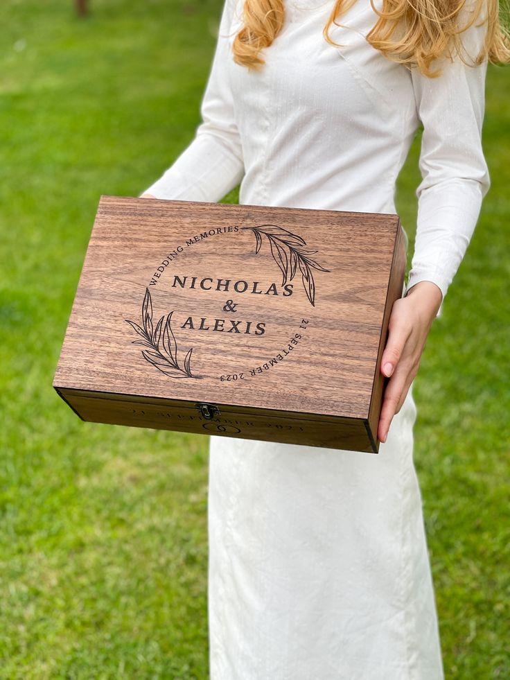Personalized Engraved Wooden Keepsake Box