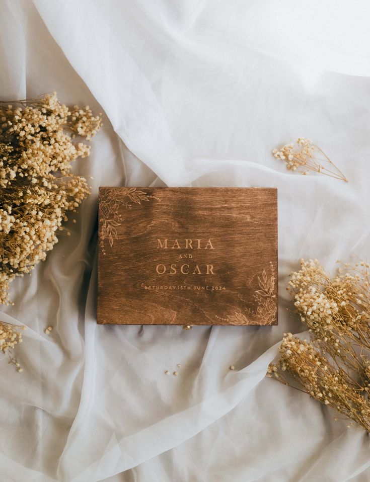 Personalized Engraved Wooden Keepsake Box