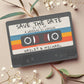 Retro Cassette Tape Save the Date Magnets: Custom Wedding Favors