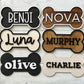 Personalized Dog Bone Name Sign | Custom Crate & Kennel Tag